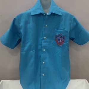 Camisa Azul Corazon de Jesus